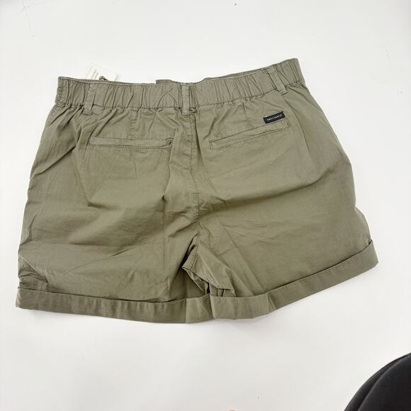 SANCTUARY Shorts Size 20W NEW Switchback Cuffed Short Olive Green - Picture 5 of 6